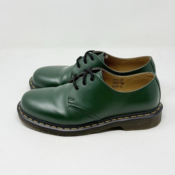 Dr. Martens 1461 Oxford Shoes Mens 9 Womens 10 Green Smooth Leather Preppy main image 12